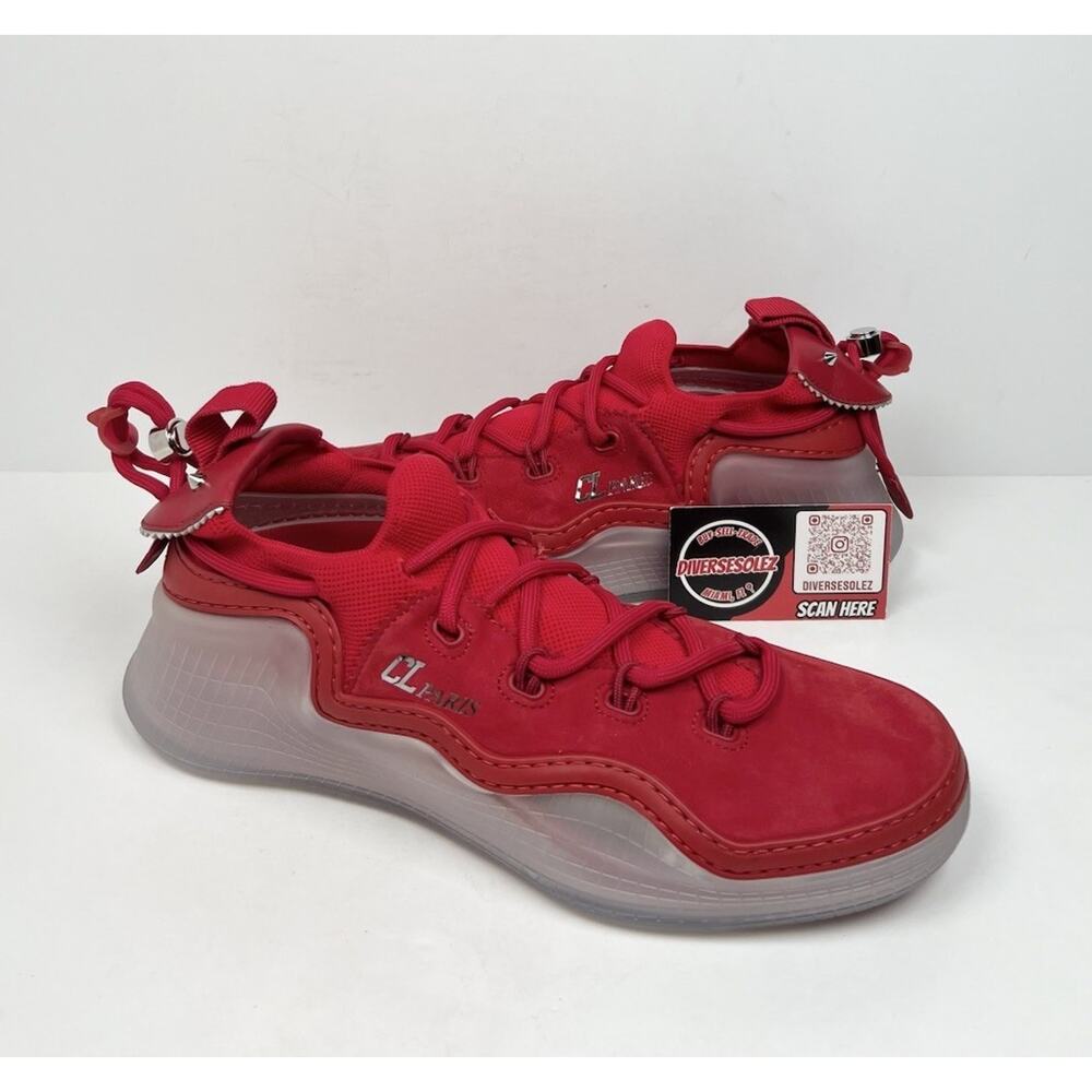 Size 8US- Christian Louboutin Arpoader Suede Stretch Sneakers❤️ New/Retail $1K!